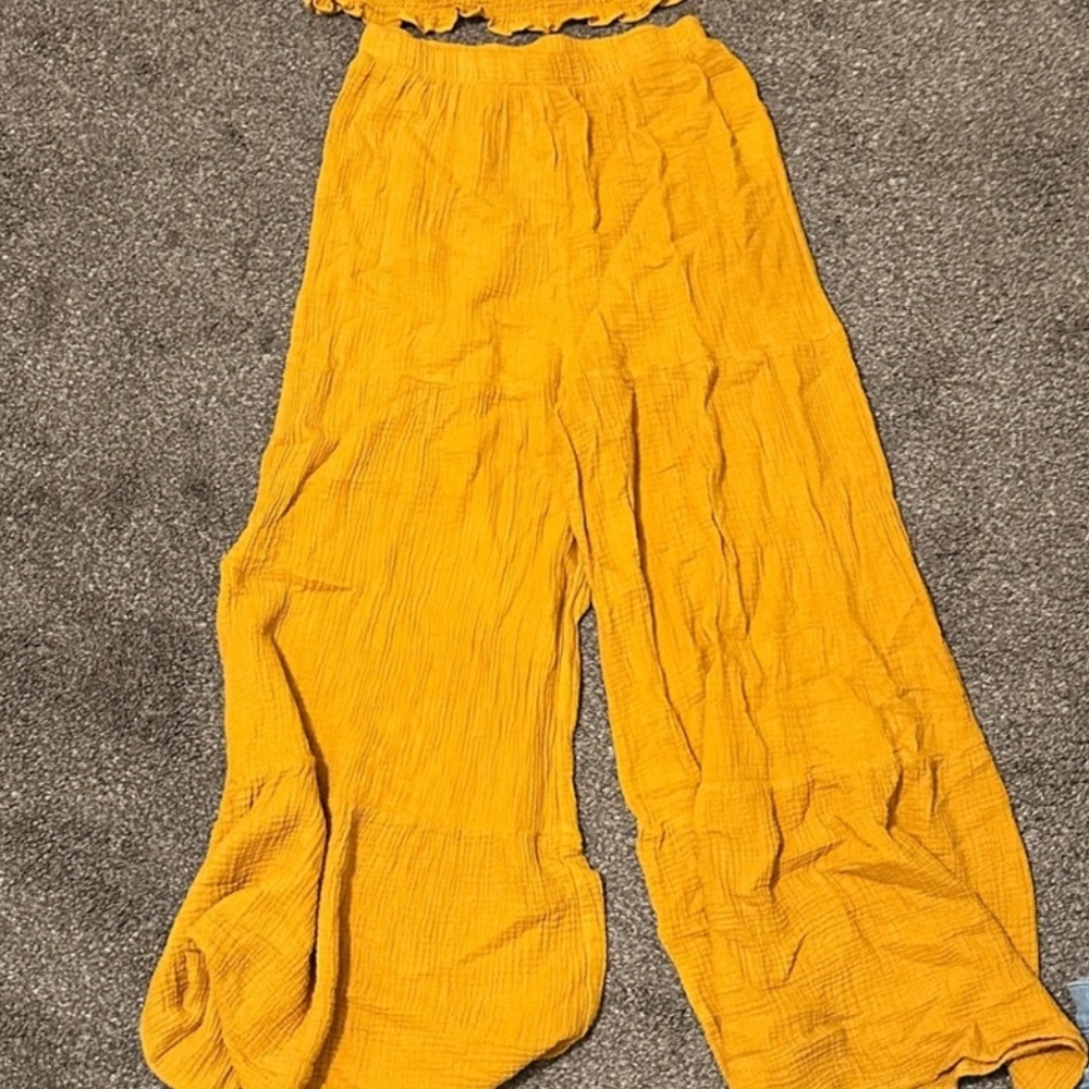 *DONATED* Anthropologie Mustard Wide pants